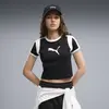 Puma Graphic Ringer Baby Tee Siyah Kadın T-Shirt
