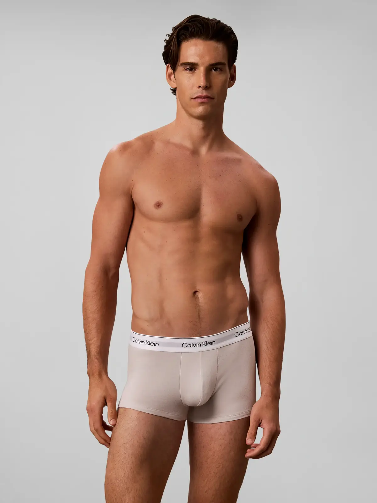 Calvin Klein LOW RISE TRUNK 3PK, X2Y Gri Erkek 3'lü Boxer