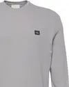 Calvin Klein LS WAFFLE BADGE CREW, RO2 Gri Erkek Sweatshirt