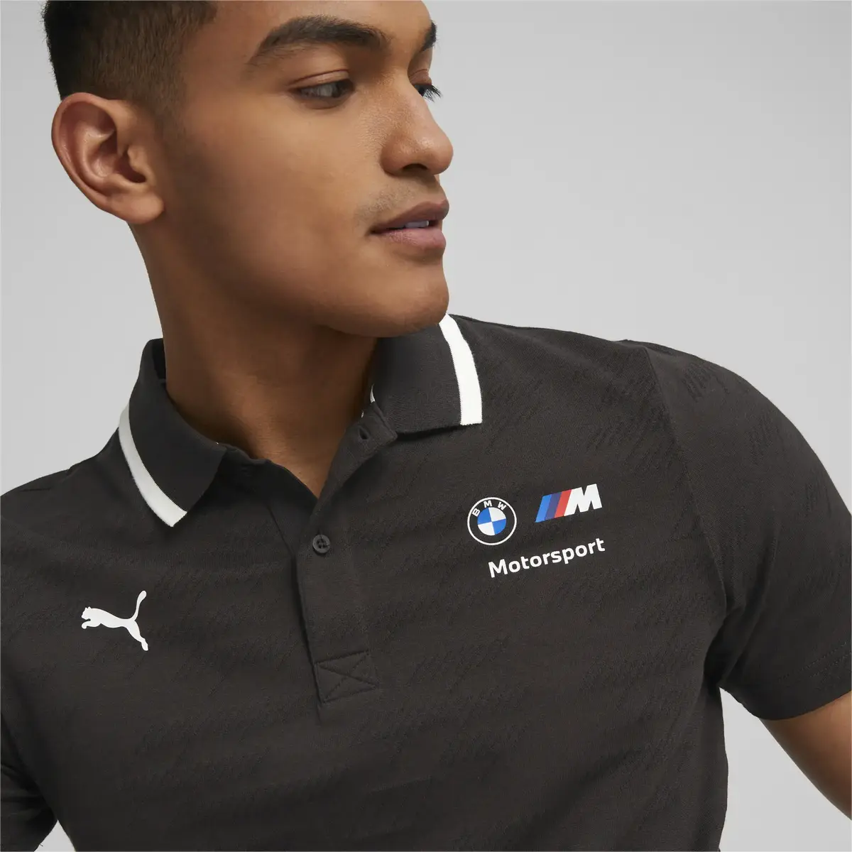 Puma BMW MMS Jacquard Polo Siyah Erkek T-Shirt