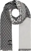 Calvin Klein SEASONAL LOGO 100X20 Kadın Siyah Eşarp