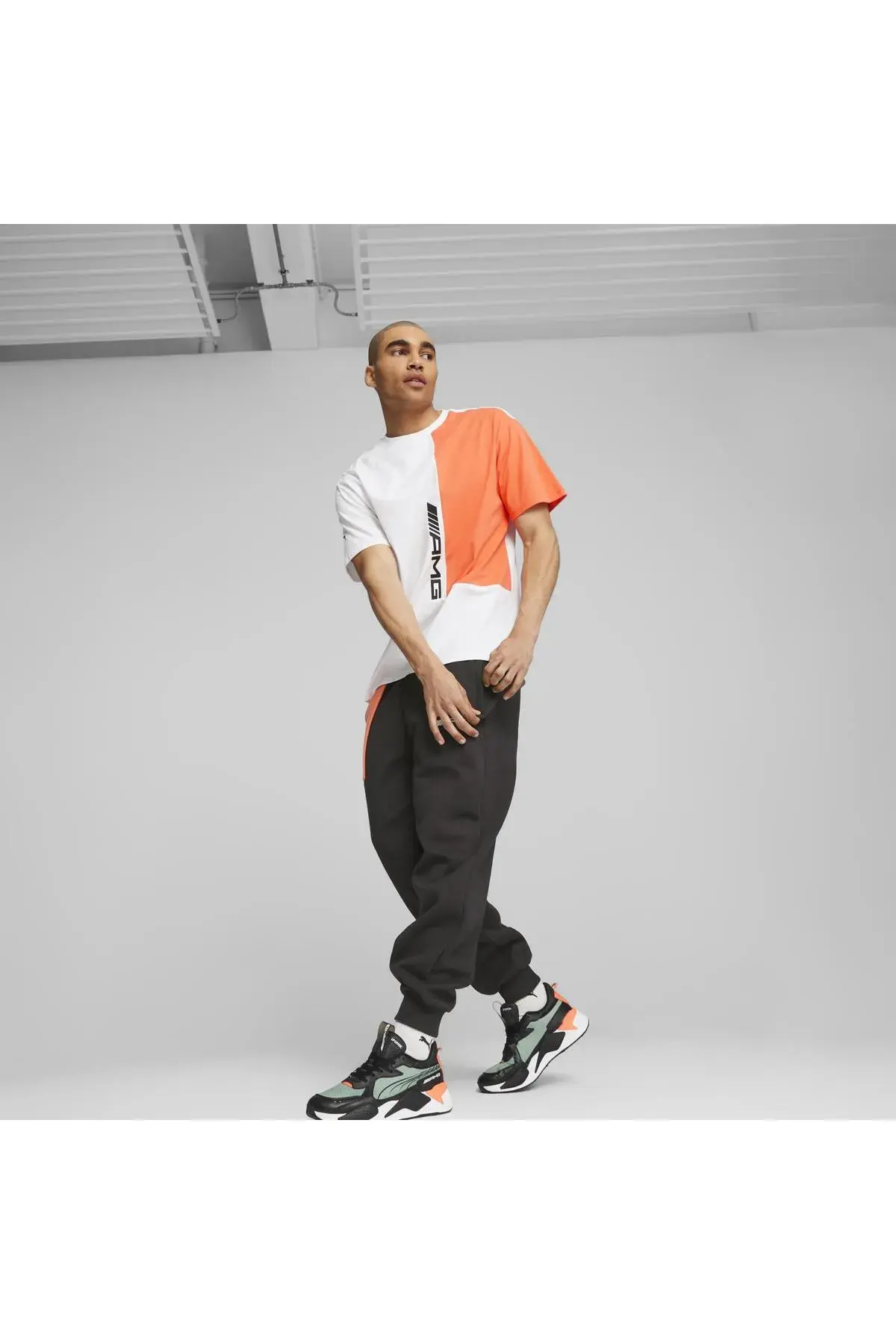 Puma AMG Statement Tee Beyaz Erkek T-Shirt