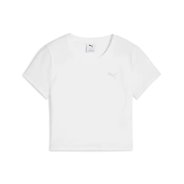 PUMA DARE TO Baby Tee Beyaz Kadın Crop