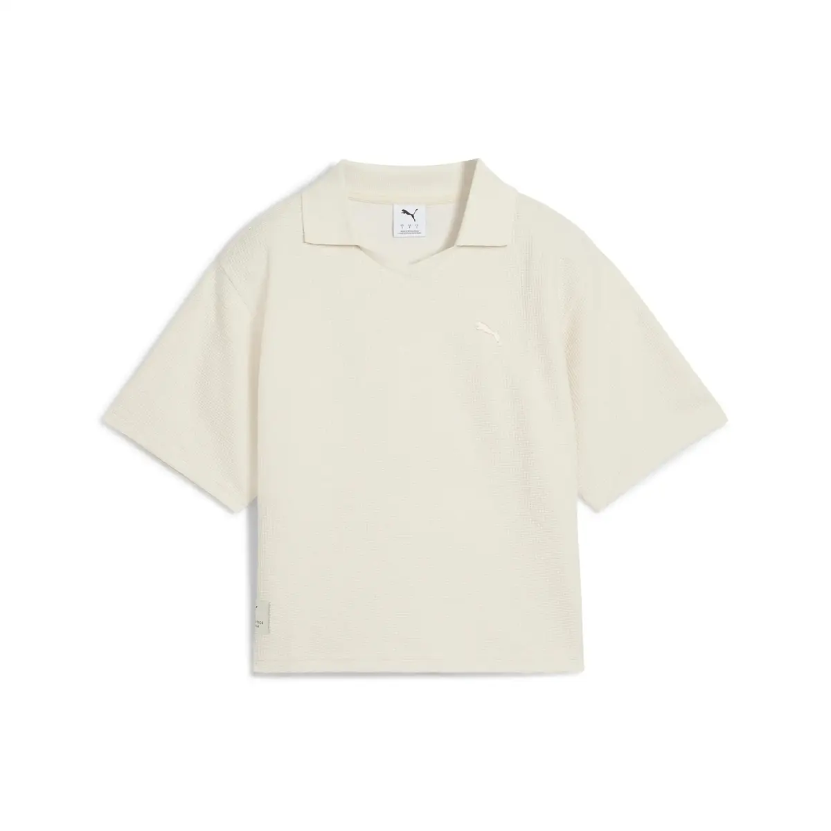 Puma PUMA CLASS Relaxed Polo Tee Krem Kadın Polo T-Shirt