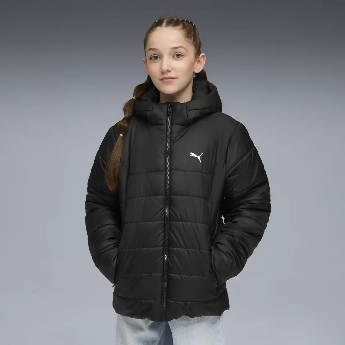 Puma ESS Hooded Padded Jacket Siyah Unisex Mont