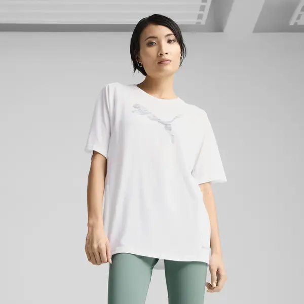 PUMA EVOSTRIPE Relaxed Tee Beyaz Kadın T-Shirt