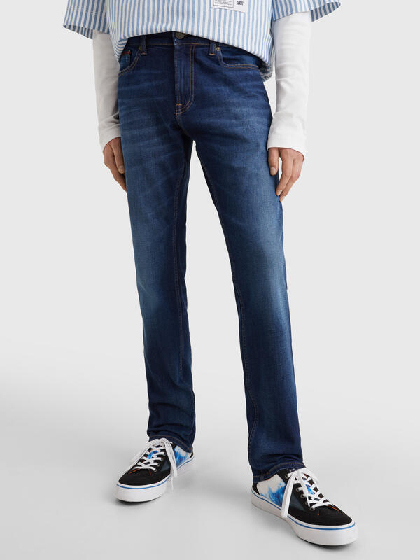 Tommy Hilfiger SCANTON SLIM ASDBS Erkek Mavi Kot Pantolon