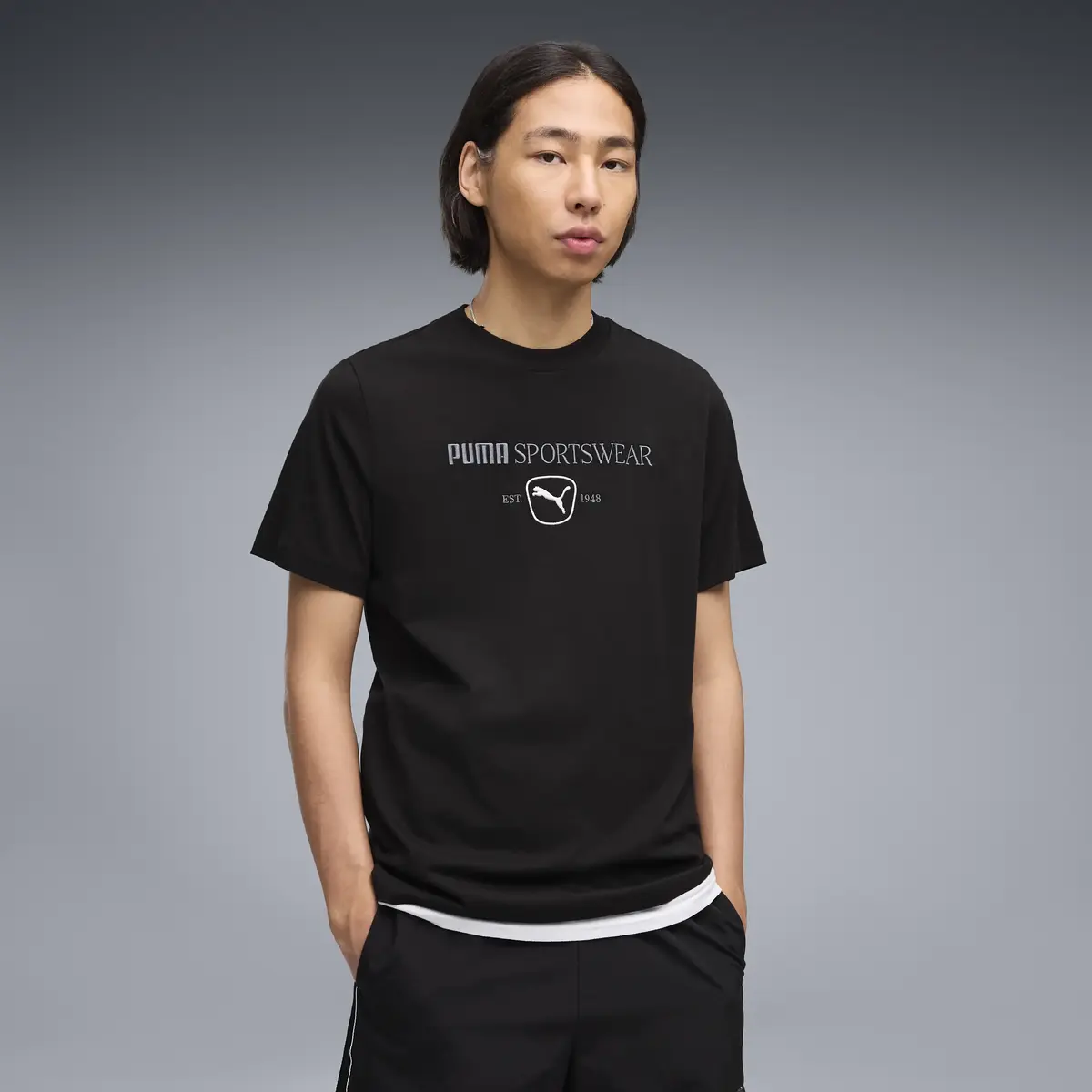 PUMA PUMA CLASS Graphic Tee Siyah Erkek T-Shirt