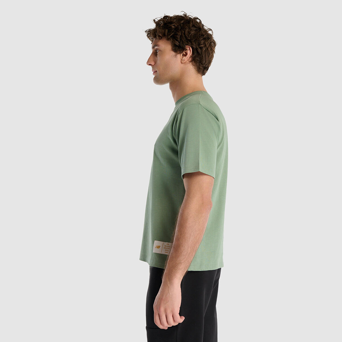 New Balance MNT1519 Erkek Yeşil T- Shirt