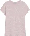 Calvin Klein STACKED LOGO AOP T-S Kadın Pembe T-Shirt