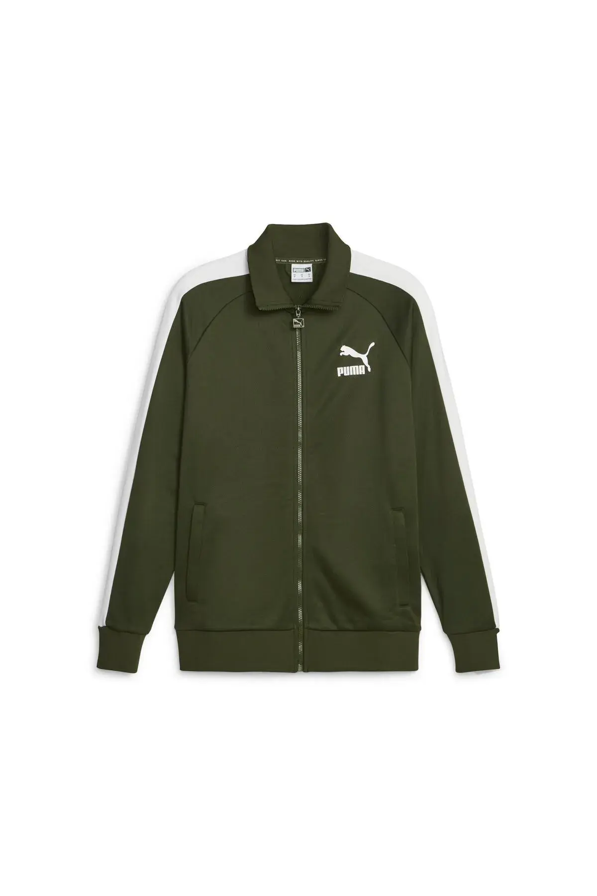 Puma T7 ICONIC Track Jacket (s) PT Yeşil Erkek Fermuarlı Sweatshirt