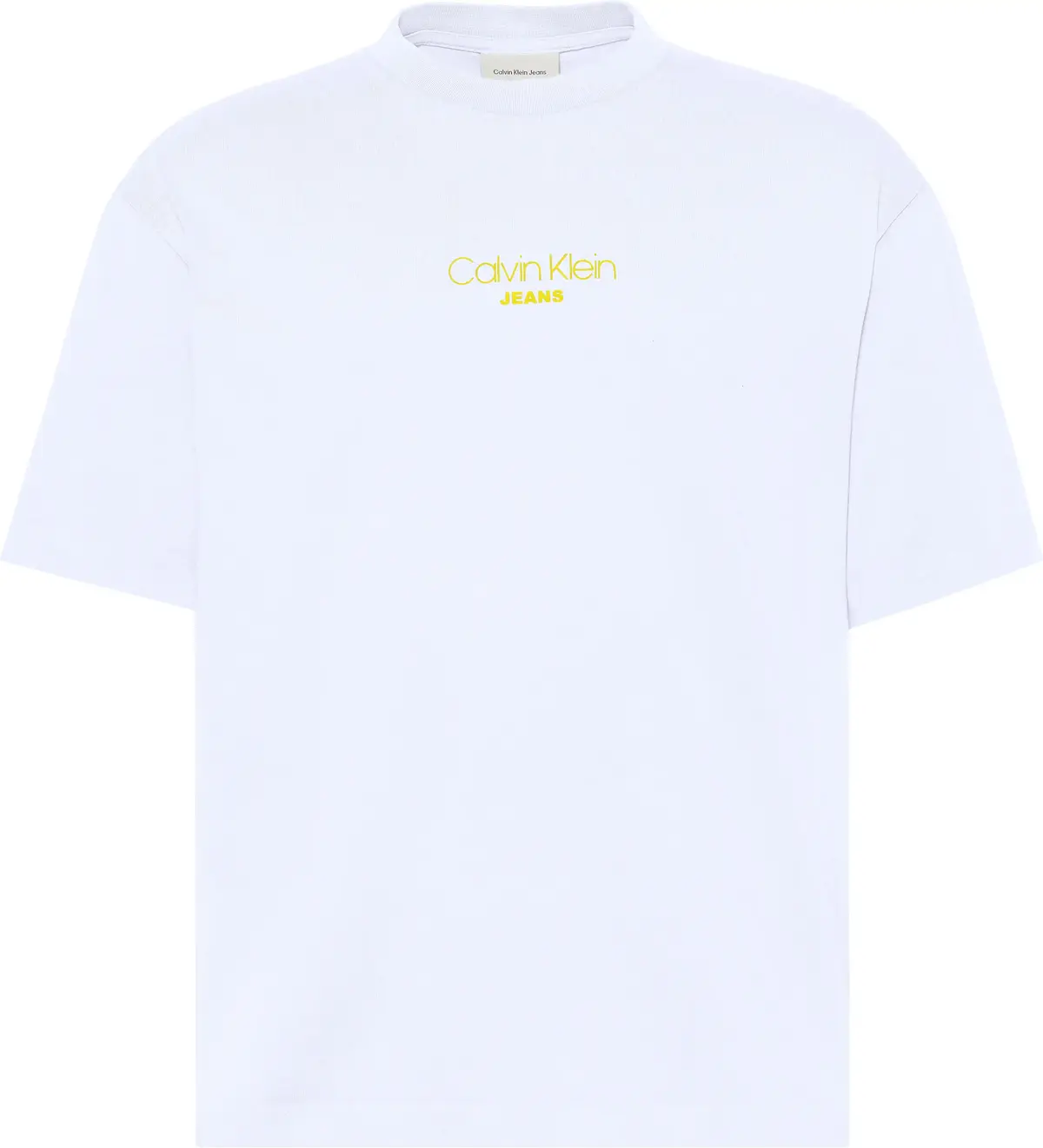 Calvin Klein SS ACID WASH 20S CN, YAA Beyaz Erkek T-Shirt & Polo