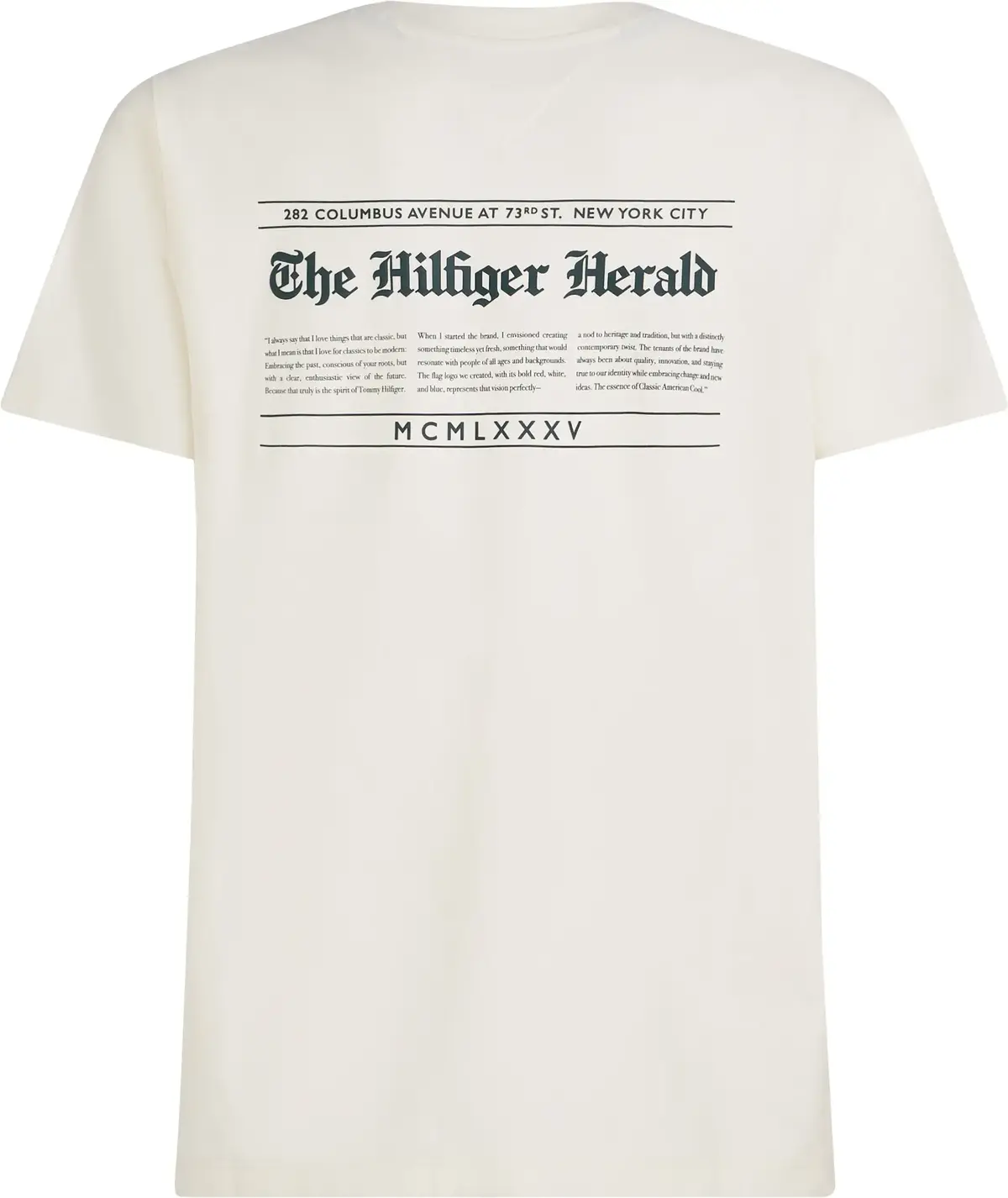 Tommy Hilfiger HILFIGER HERALD BACK, Z00 Krem Erkek T-Shirt & Polo