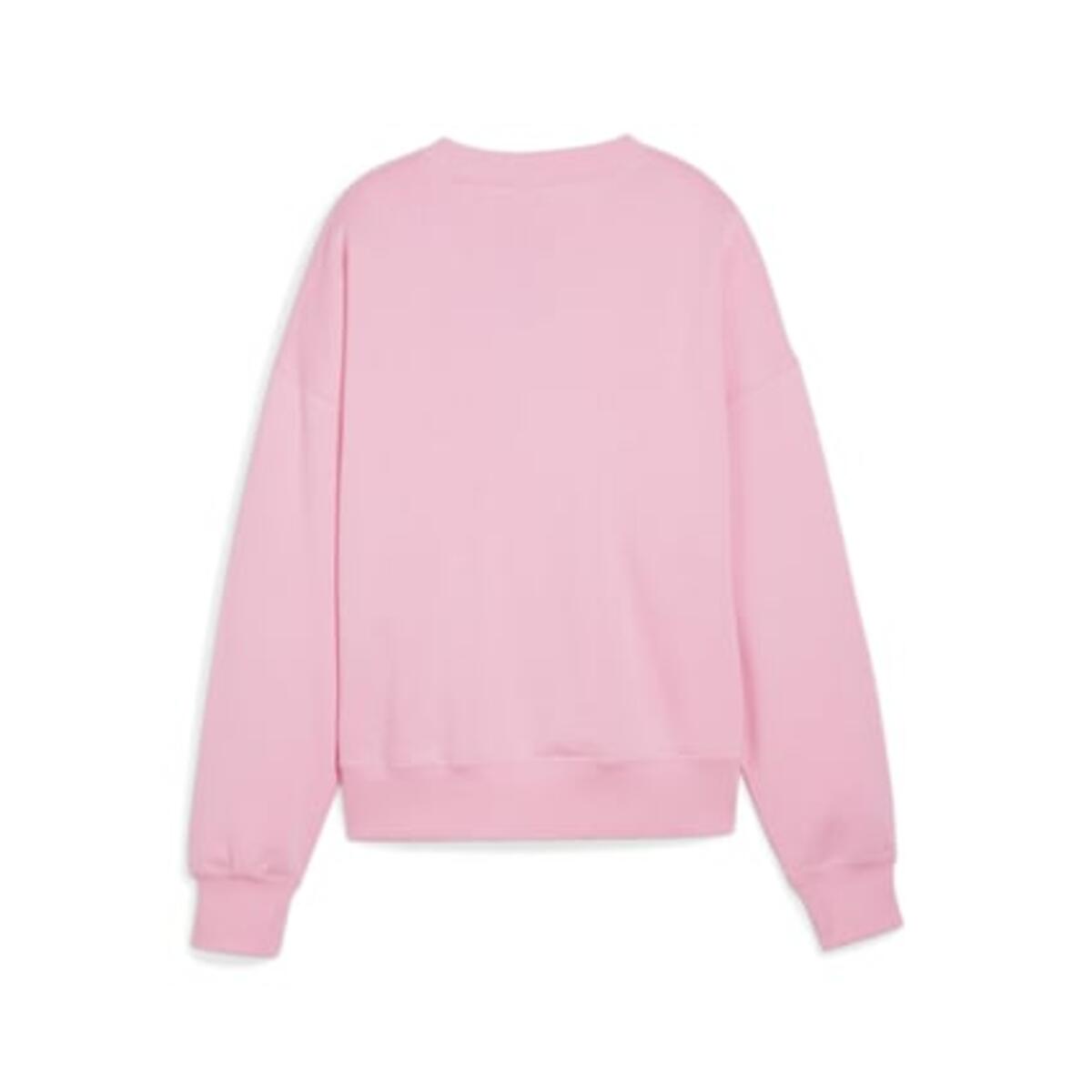 Puma DOWNTOWN Oversized Crew Pembe Kadın Hoodie