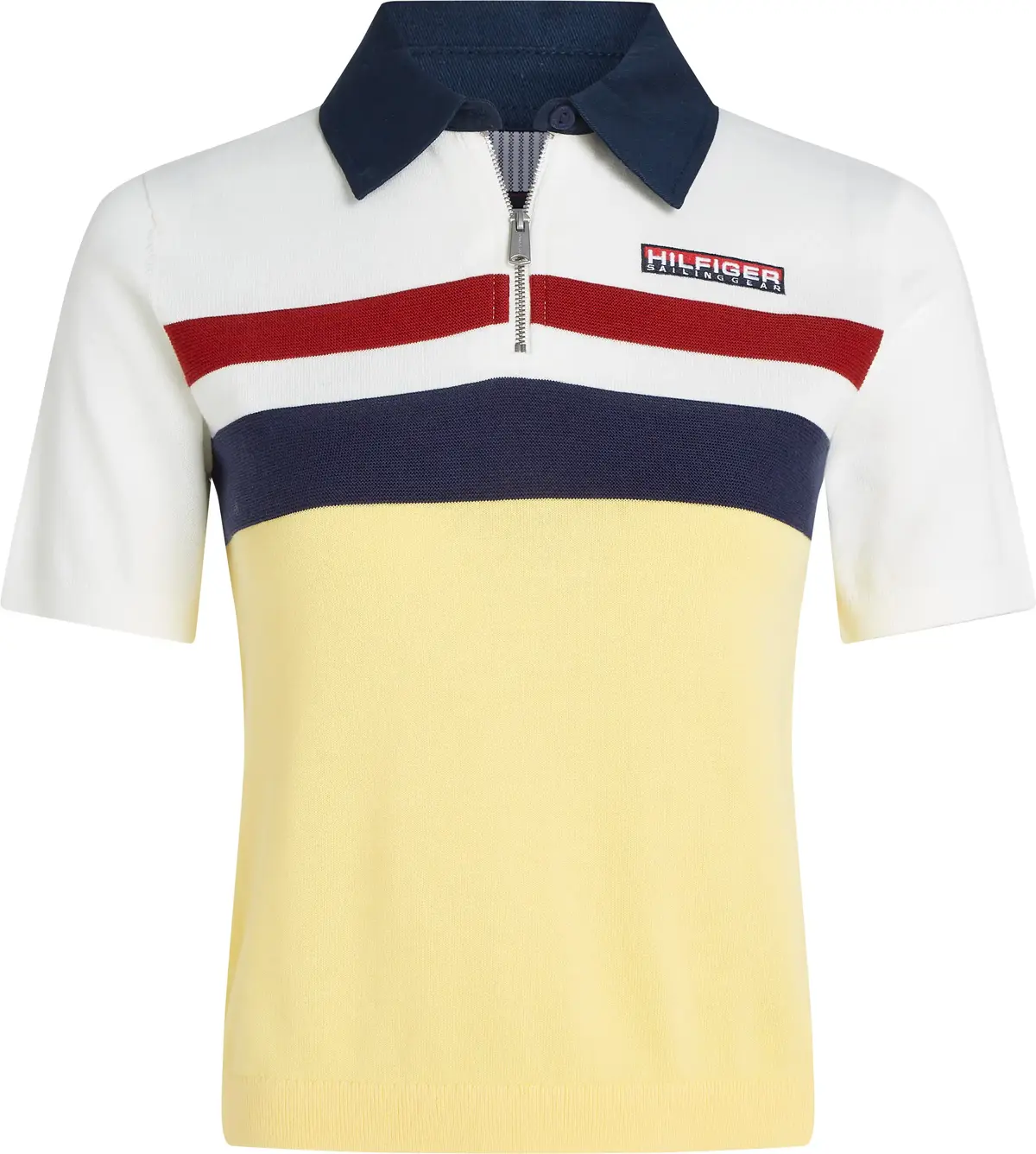 Tommy Hilfiger WSW SAILING POLO, YBL Beyaz Kadın T-Shirt & Polo