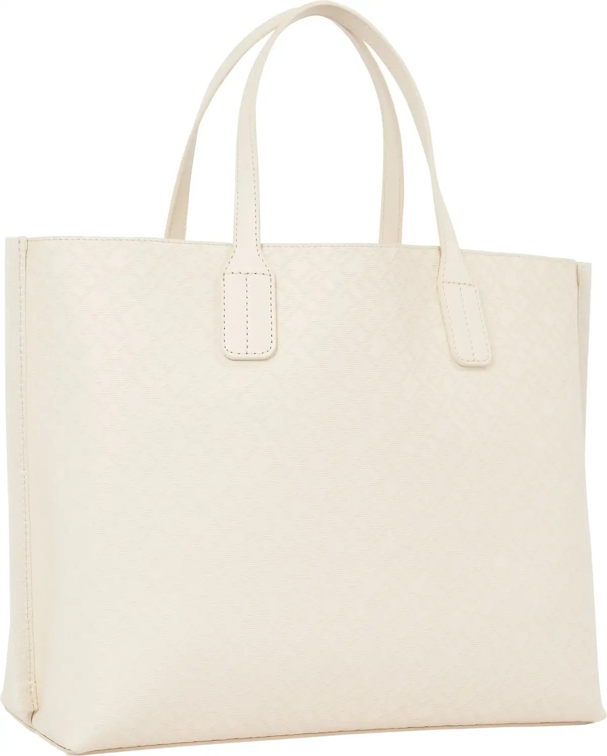 Tommy Hilfiger TH DISTINCT SATCHEL, AA8 Krem Kadın Çanta