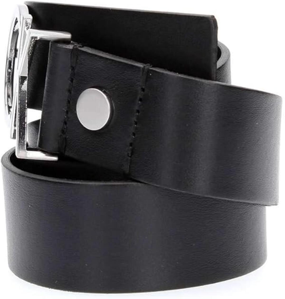 Calvin Klein CK ADJ.LOGO BELT 3.5, 001 Siyah Kadın Kemer