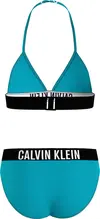 Calvin Klein TRIANGLE BIKINI SET Kadın Mavi Bikini Takımı