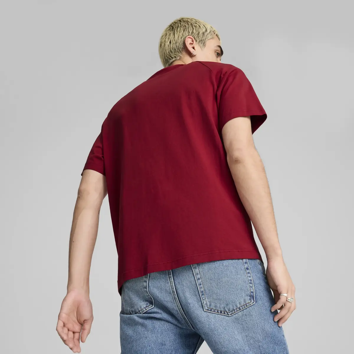 Puma CLASSICS Relaxed Graphic Tee Bordo Erkek T-Shirt