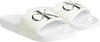 Calvin Klein SLIDE MONOGRAM CO Erkek Beyaz Terlik