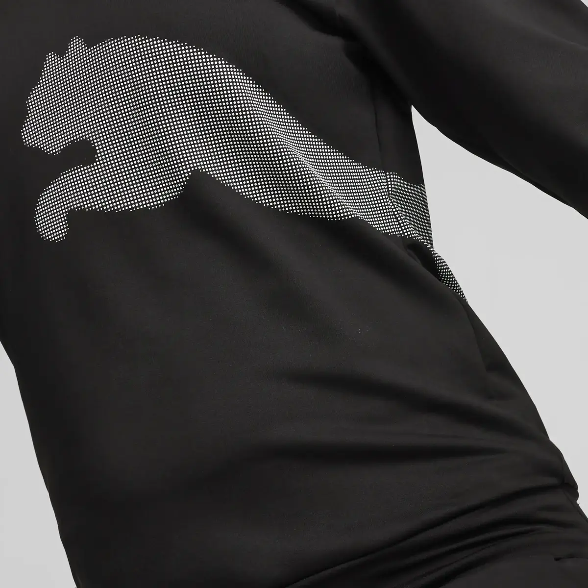 Puma BIG CAT FRENCH TERRY HOODIE Siyah Kadın Hoodie
