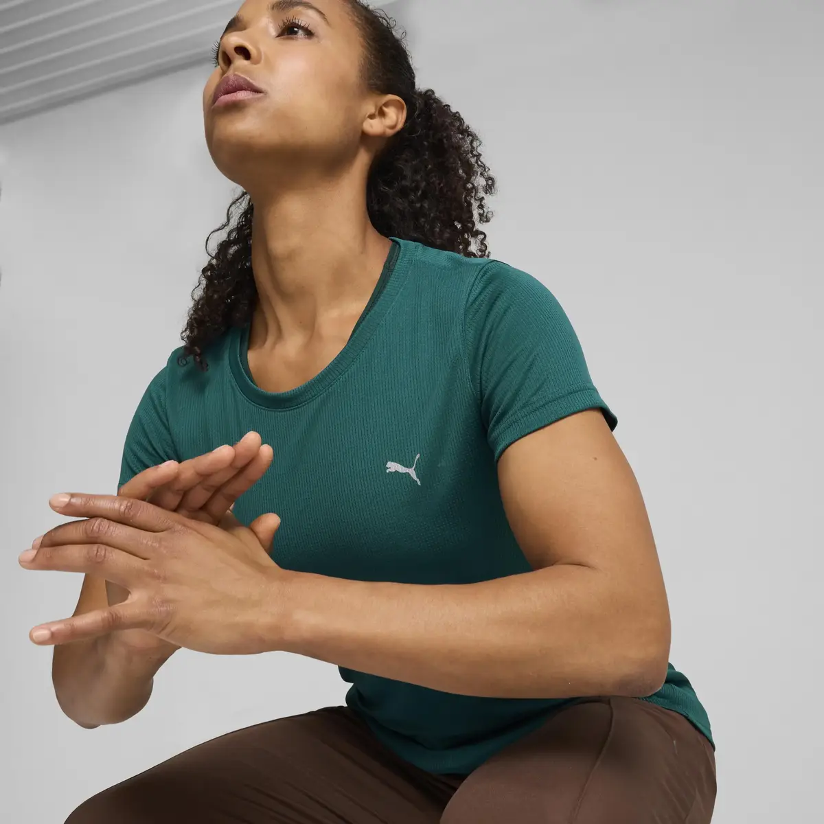 Puma PERFORMANCE TEE W Yeşil Kadın T-Shirt