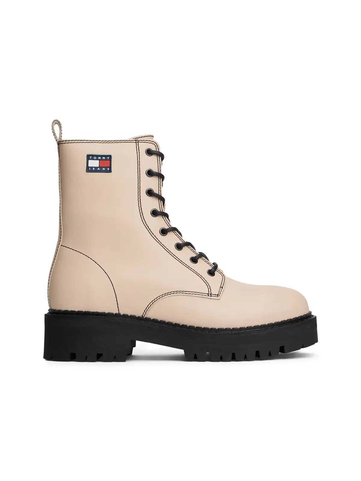 Tommy Hilfiger TJW URBAN LACE UP BO Bej Kadın Bot
