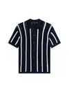 Tommy Hilfiger VERTICAL STRIPE OPEN, 0FA Lacivert Erkek Kazak