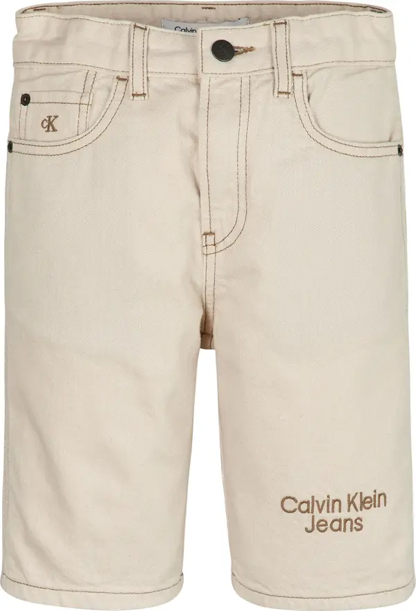 Calvin Klein DENIM RLXD ECRU SHOR Erkek Krem Şort