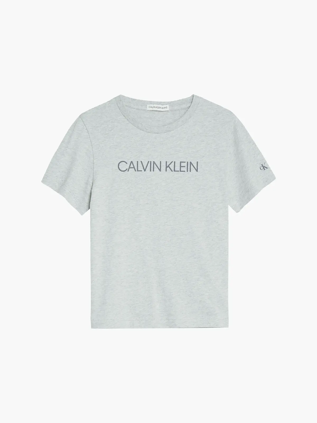 Calvin Klein INSTITUTIONAL T-SHIR Erkek Gri T-Shirt
