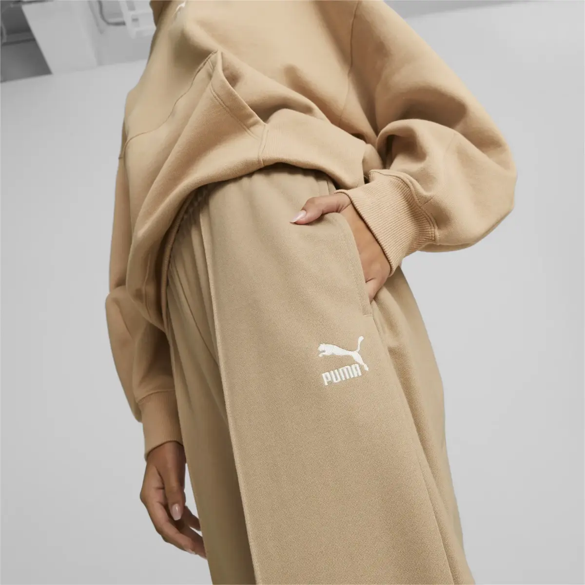 Puma Classics Sweatpants Bej Kadın Eşofman Altı