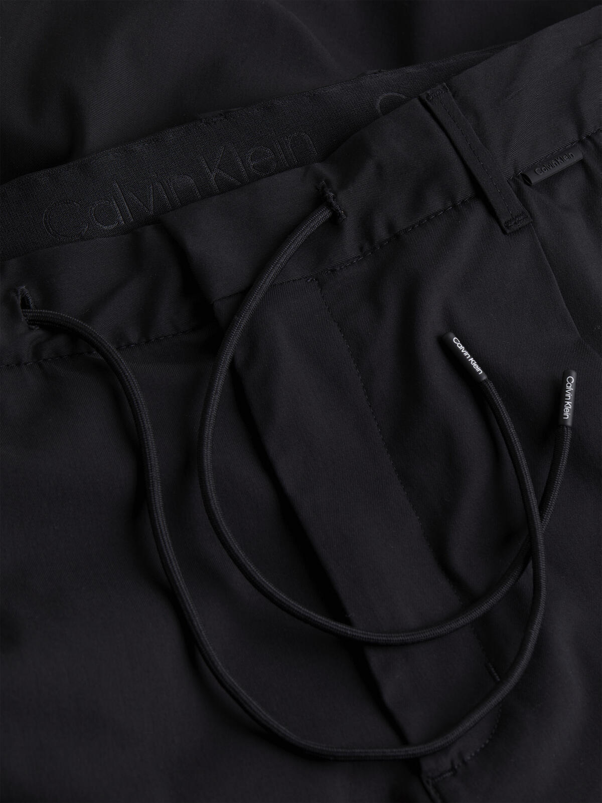 Calvin Klein TECH COTTON STRETCH Erkek Siyah Chino