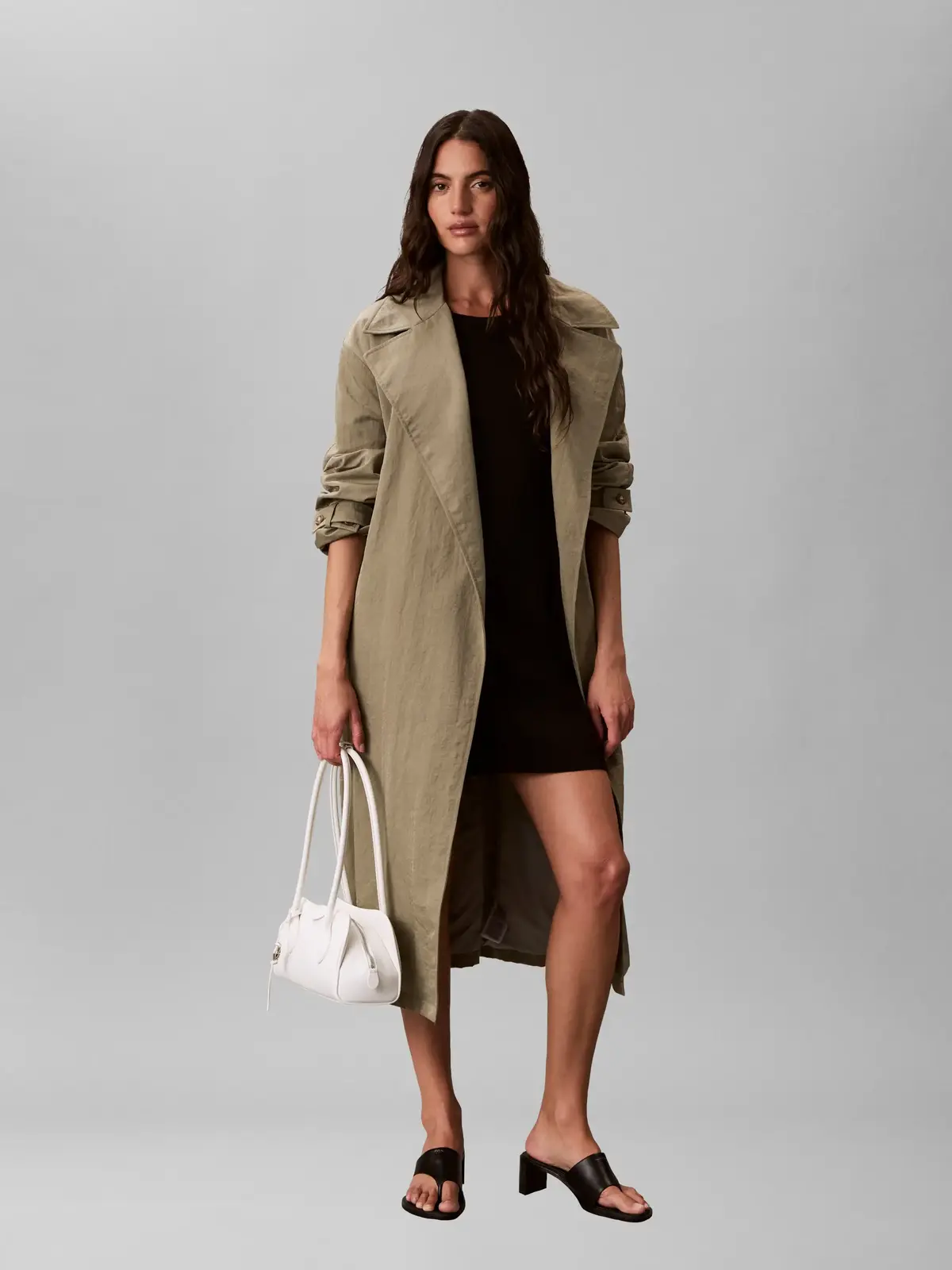 Calvin Klein EMBLEM TRIO SHOULDER Beyaz Omuz Çantası