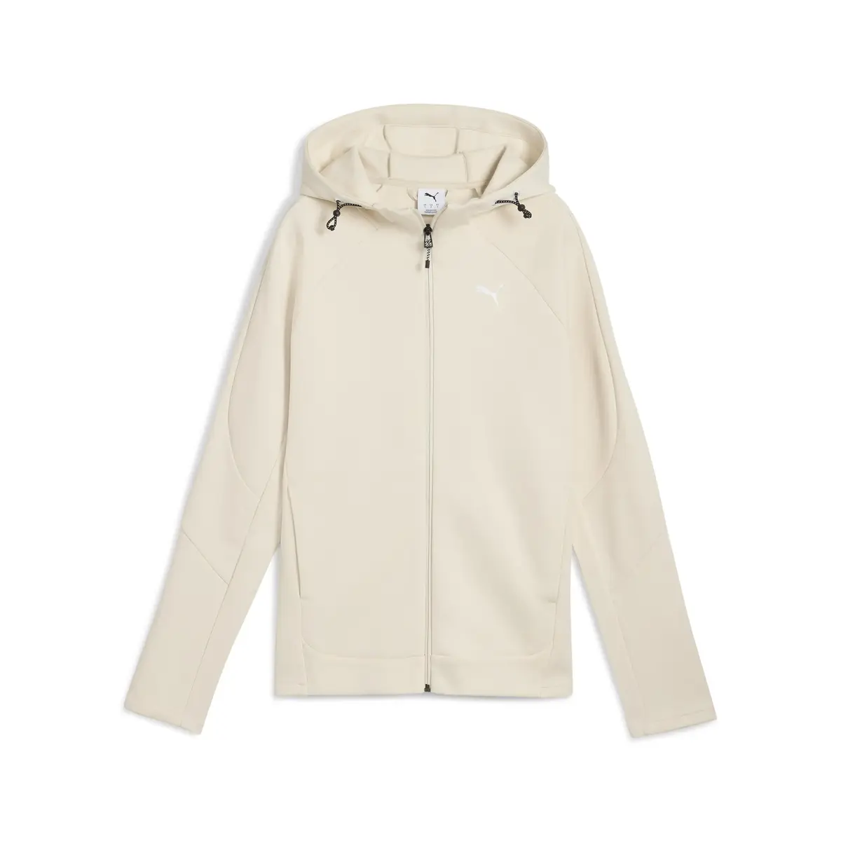 PUMA EVOSTRIPE Full-Zip Hoodie Bej Kadın Fermuarlı Ceket