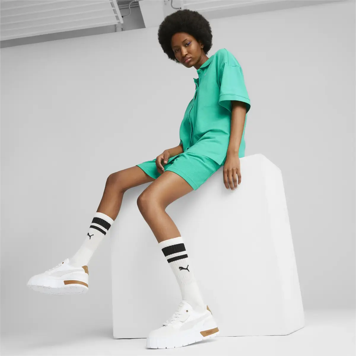 Puma Mayze Stack Luxe Wns Beyaz Kadın Günlük Spor Ayakkabı