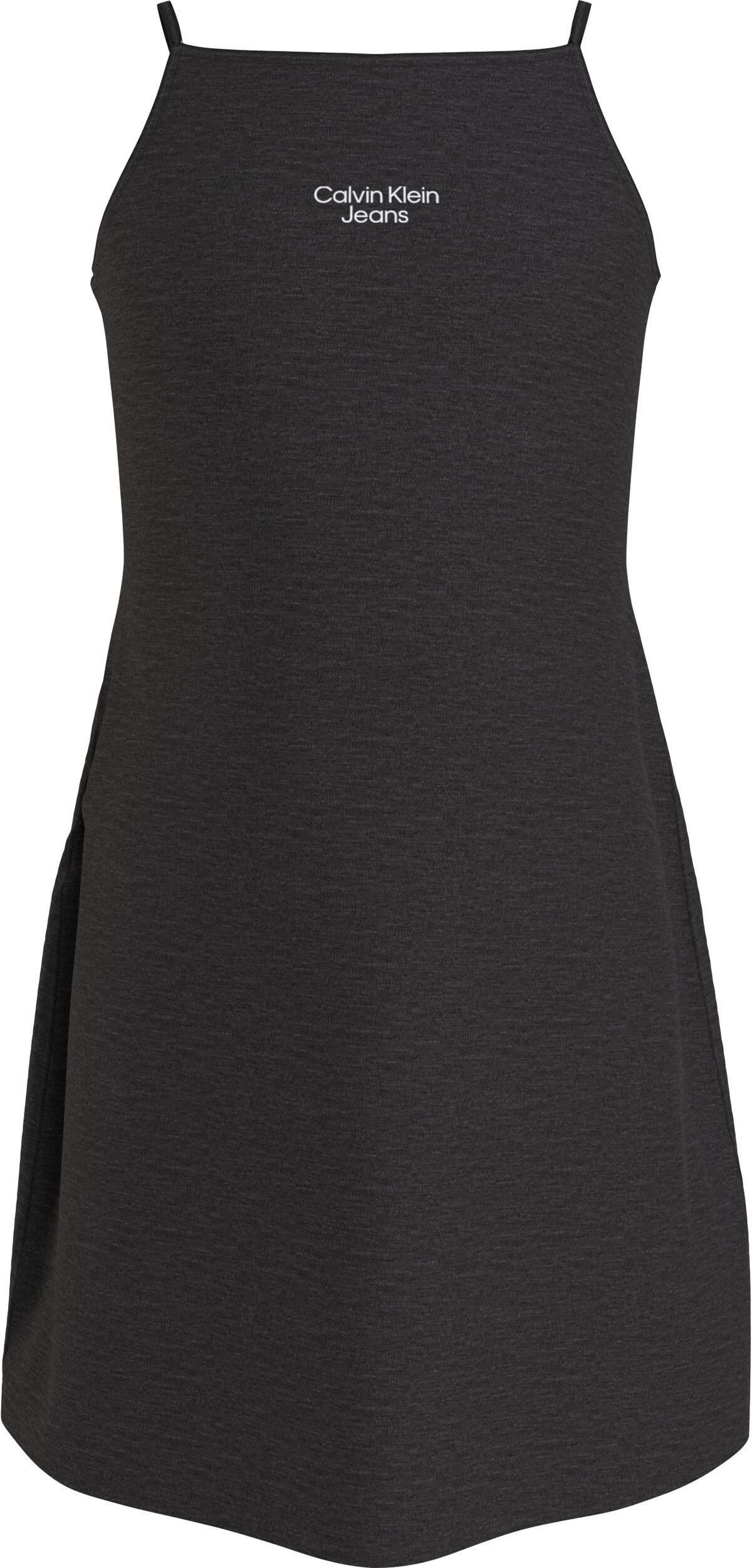 Calvin Klein STACK LOGO PUNTO STR Kadın Siyah Elbise