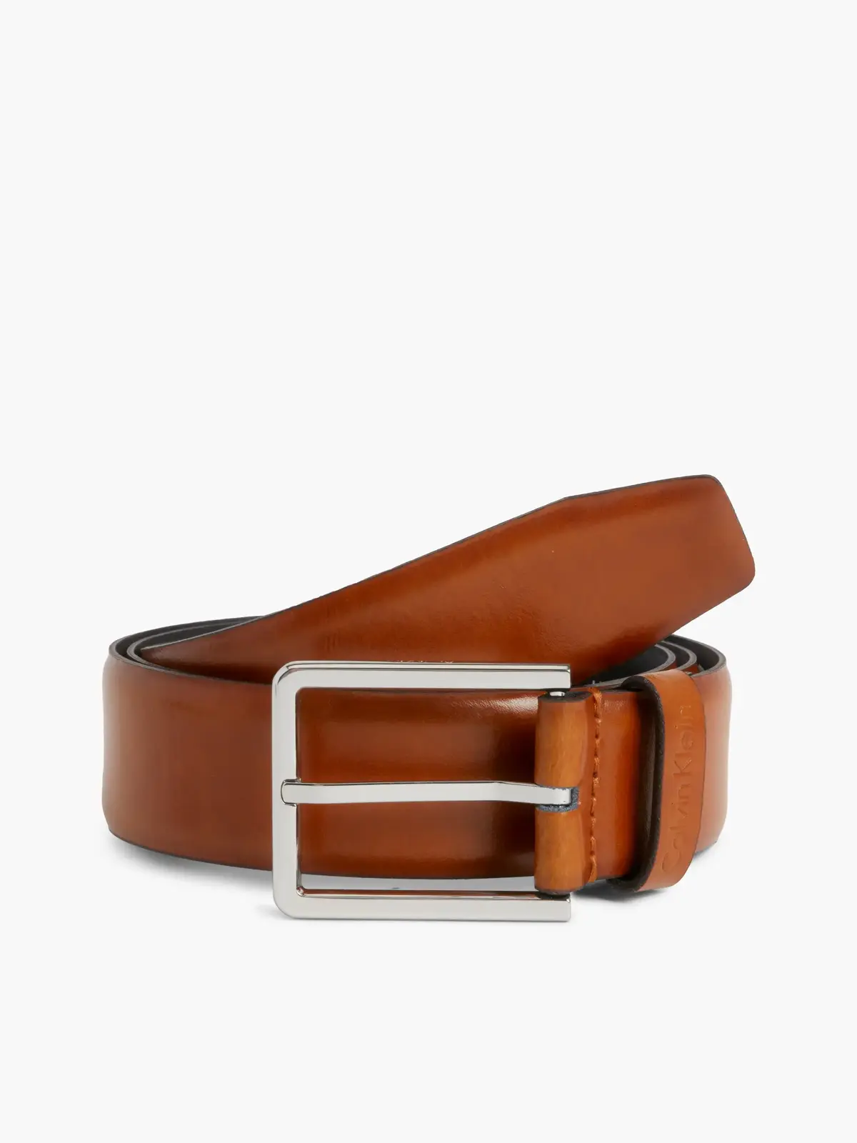 Calvin Klein 3.5CM BOMBED BELT Erkek Kahverengi Kemer