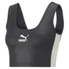 Puma T7 Shiny Cropped Top Siyah Kadın T-shirt
