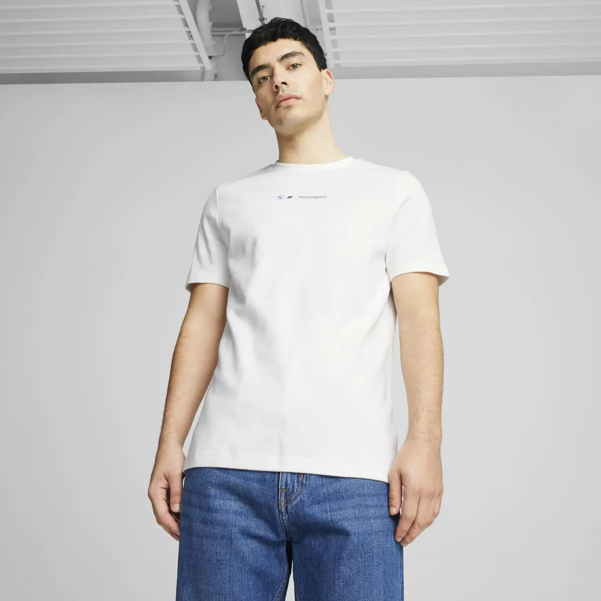 Puma BMW MMS JAQUARD TEE Beyaz Erkek T-Shirt