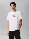 Calvin Klein SS 20S CALVINKLEIN Beyaz Erkek Tişört