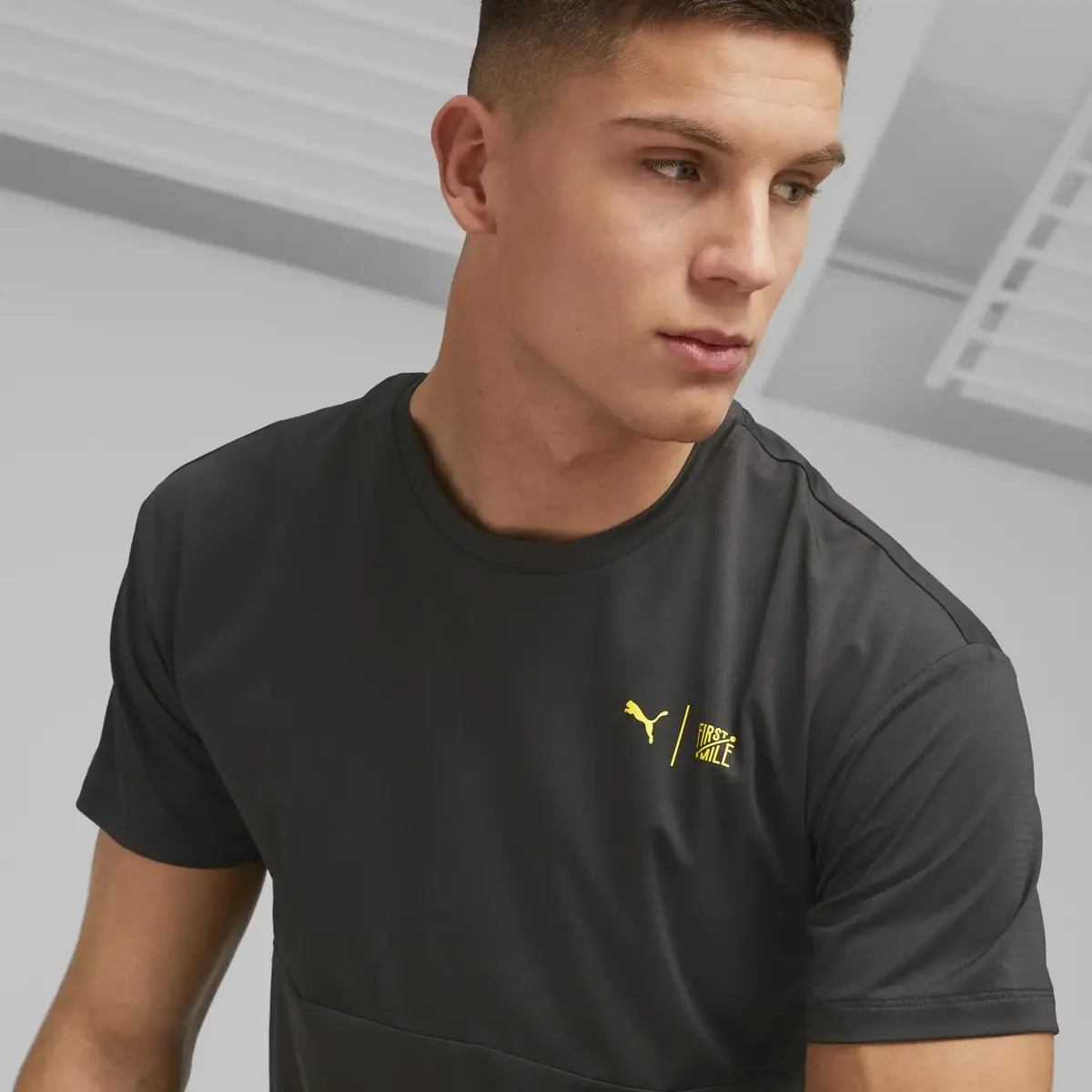 Puma M First Mile Commercial Siyah Erkek T-Shirt