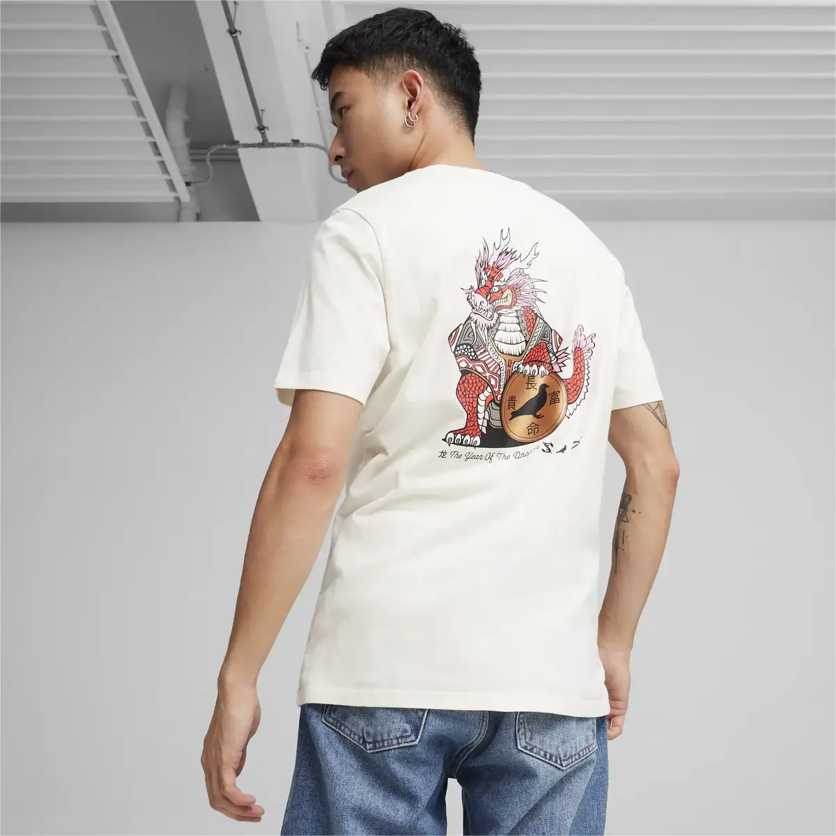 Puma PUMA X STAPLE Graphic Tee Beyaz Erkek Tişört