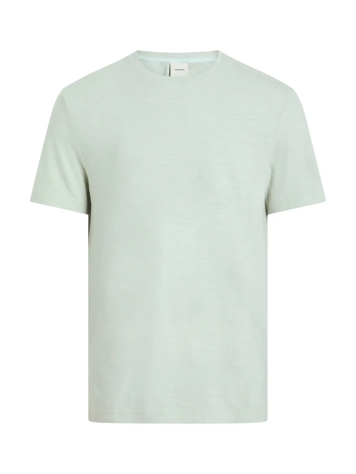 Calvin Klein LINEN COTTON T-SHIRT Yeşil Erkek Tişört