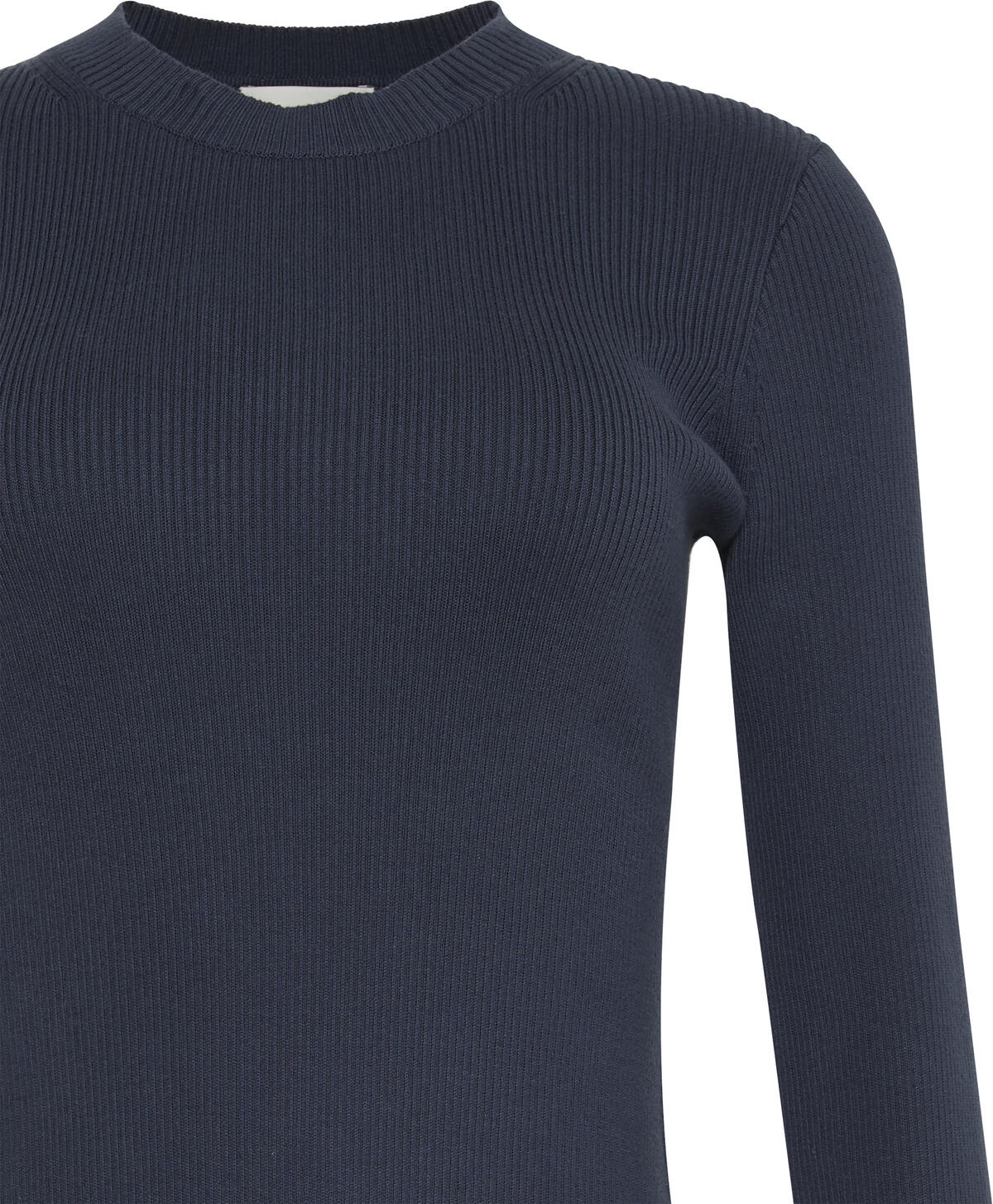 Calvin Klein FIT AND FLARE LS MINI DRESS Mavi Kadın Elbise