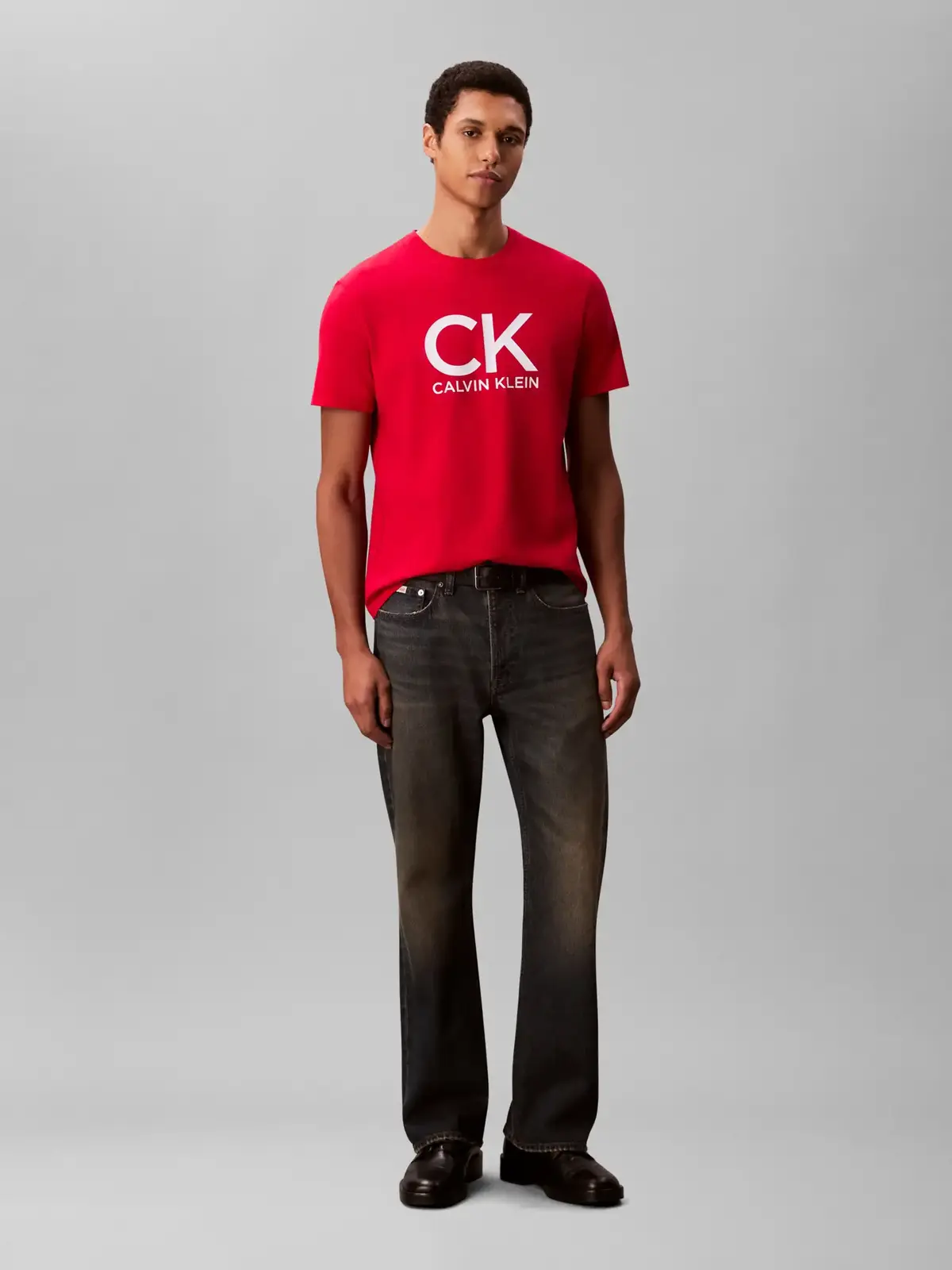 Calvin Klein SS 30S EU CK CALVIN Kırmızı Erkek Tişört