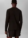 Calvin Klein WAFFLE L/S CREW NECK, UB1 Siyah Erkek Sweatshirt