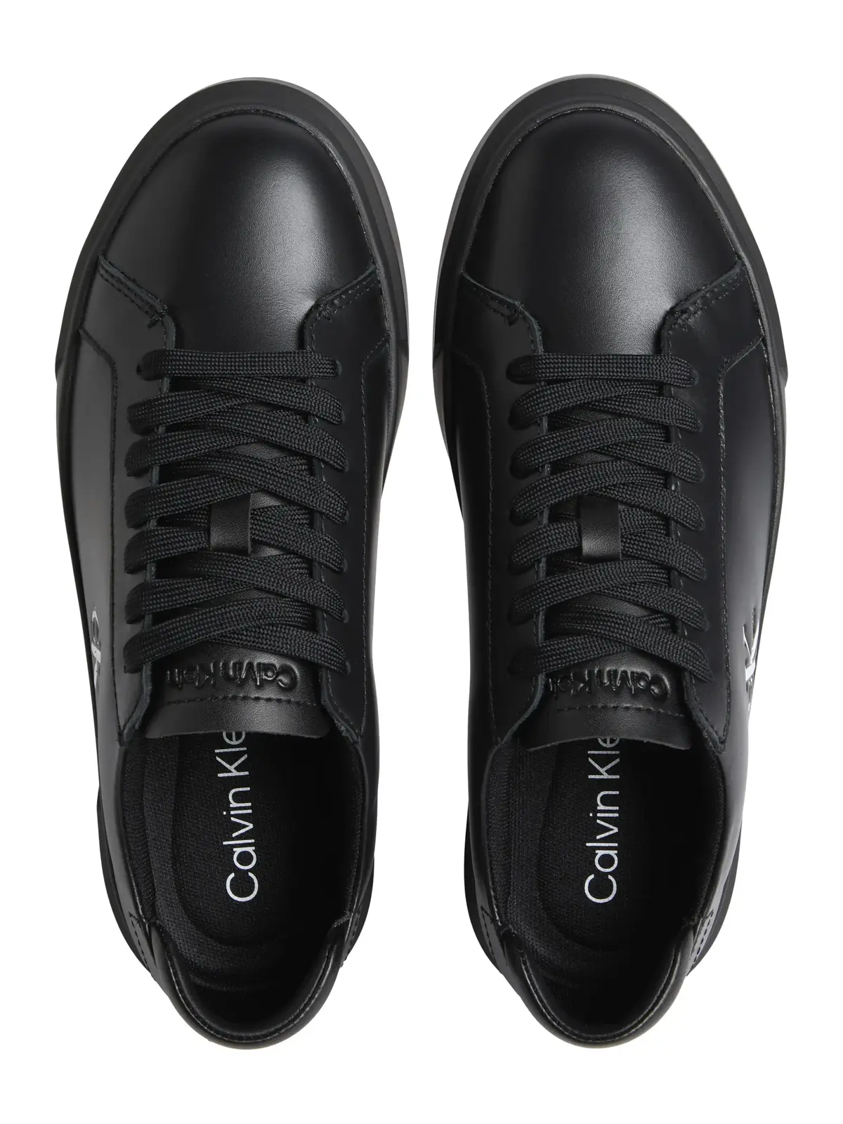Calvin Klein BASKET CUPSOLE LACEUP LTH ML Erkek Siyah Günlük Spor Ayakkabı