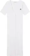 Calvin Klein CK BUTTON THROUGH RI Kadın Beyaz Elbise