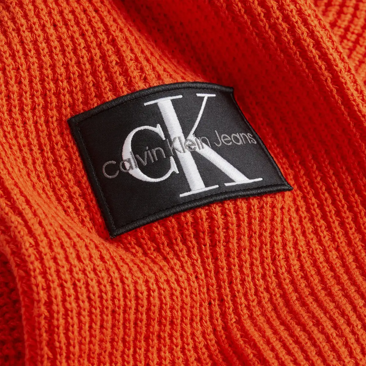 Calvin Klein MONOLOGO BADGE SWEAT Erkek Turuncu Kazak