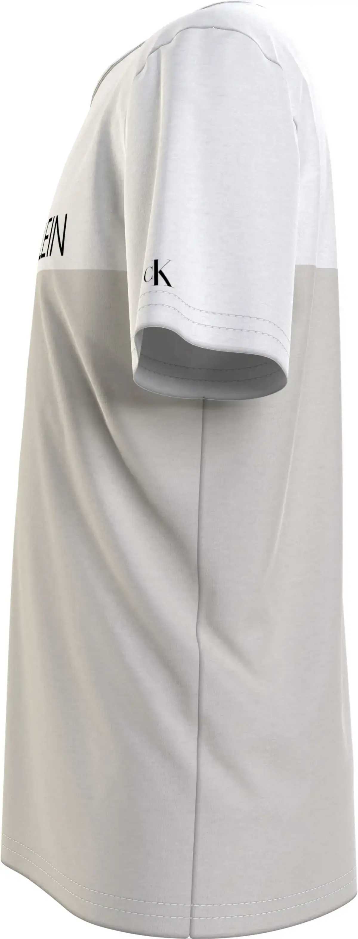 Calvin Klein CLR BLOCK T-SHIRT Erkek Krem T-Shirt